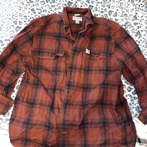 Men’s Heavy Weight Carhartt Button Up Flannel